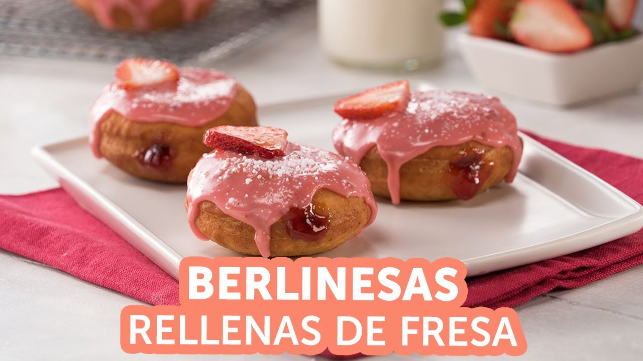 Berlinesas Rellenas de Fresa | Kiwilimón