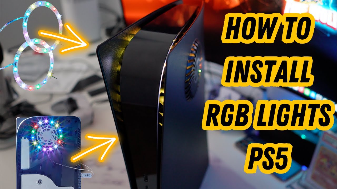 How To Install RGB LED Light Strip for PS5 Digital & Disk Editions