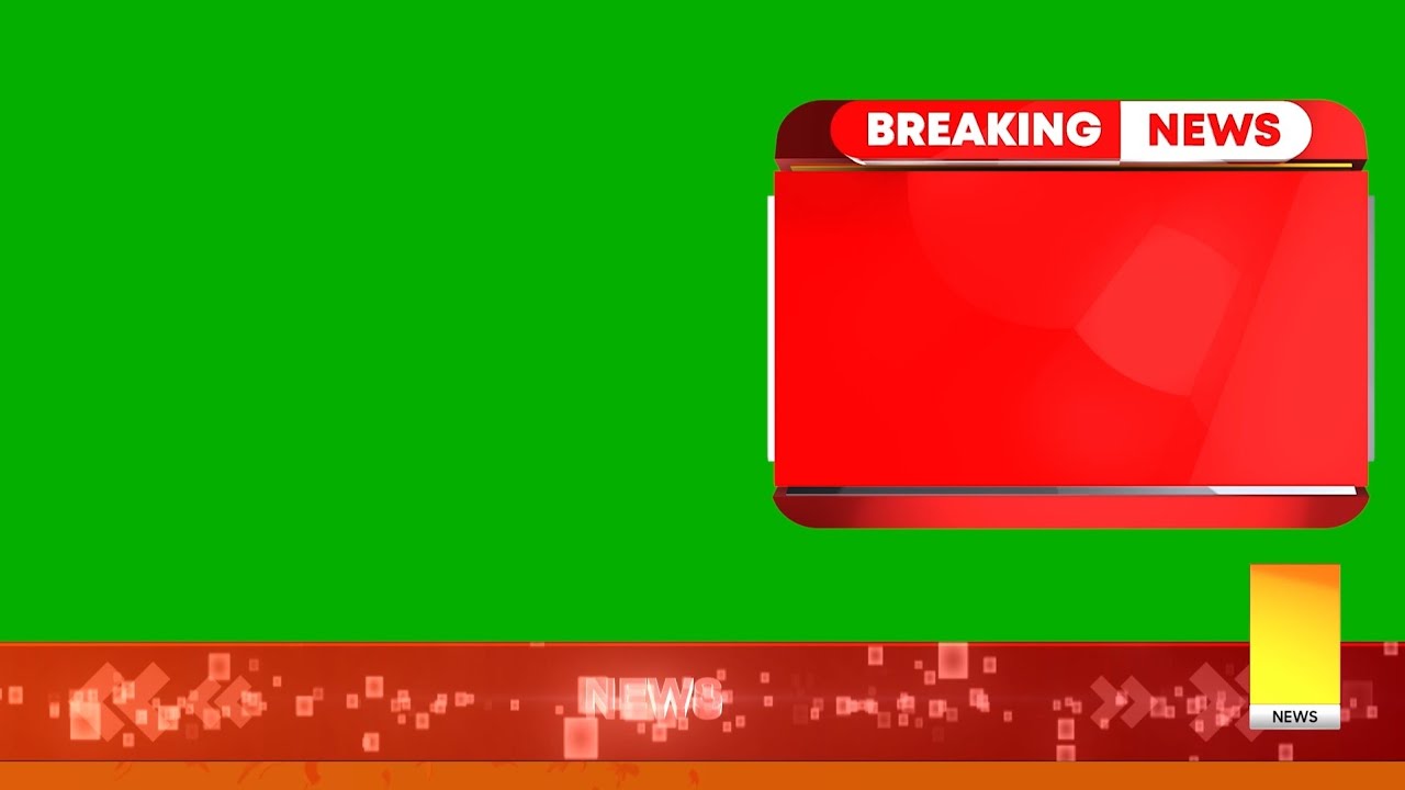 Copyright Free: Green Screen News Package - Chroma Key Effect For CapCut and Kinemaster