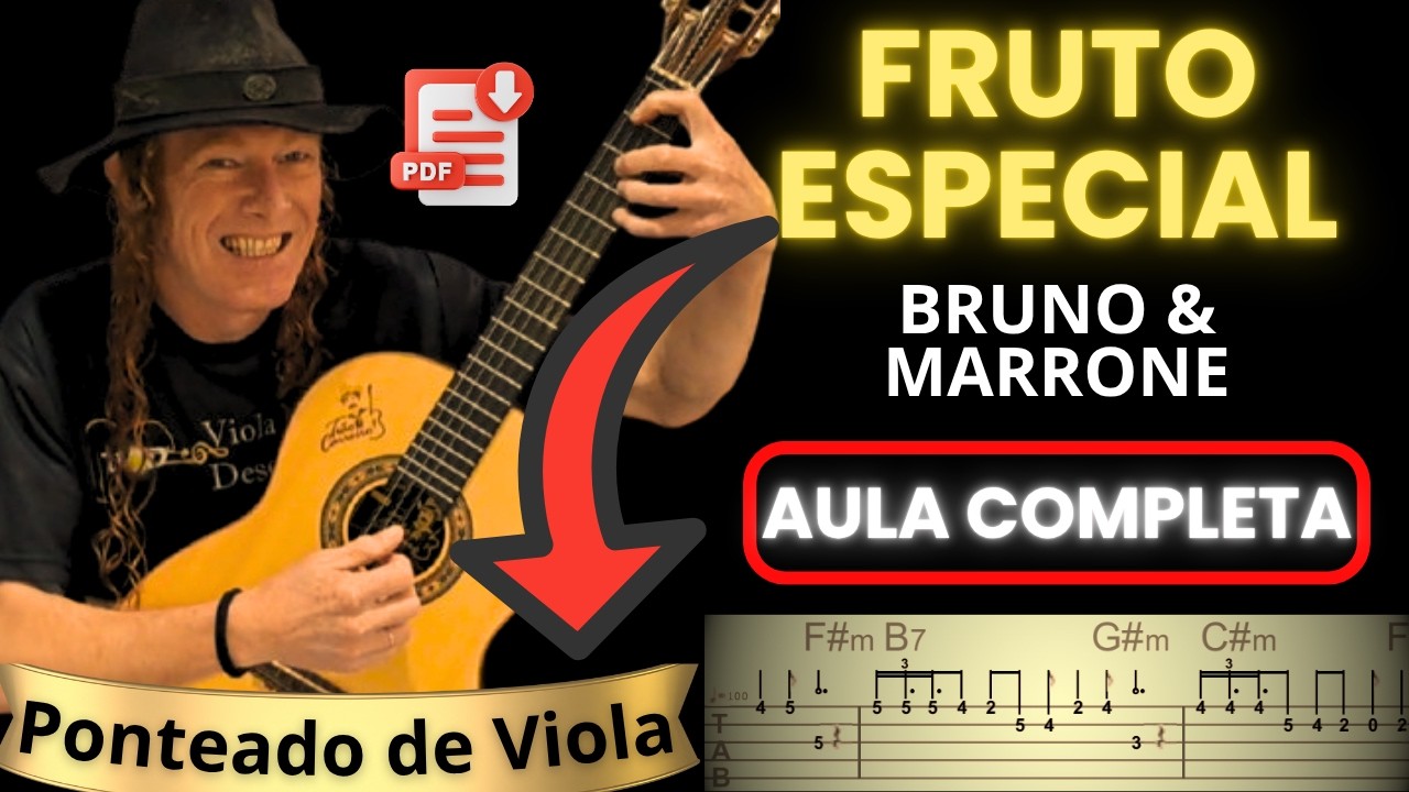 Como Tocar Fruto Especial - Bruno e Marrone (Com Arranjo) | Aula de Viola