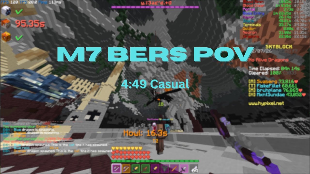 M7 4:49 Bers Pov | Hypixel Skyblock