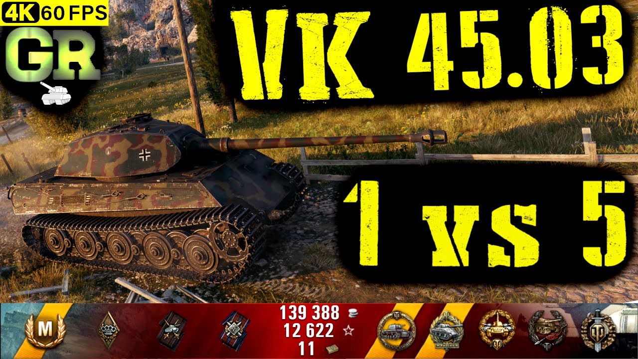World of Tanks VK 45.03 Replay - 8 Kills 3.1K DMG(Patch 1.4.1)