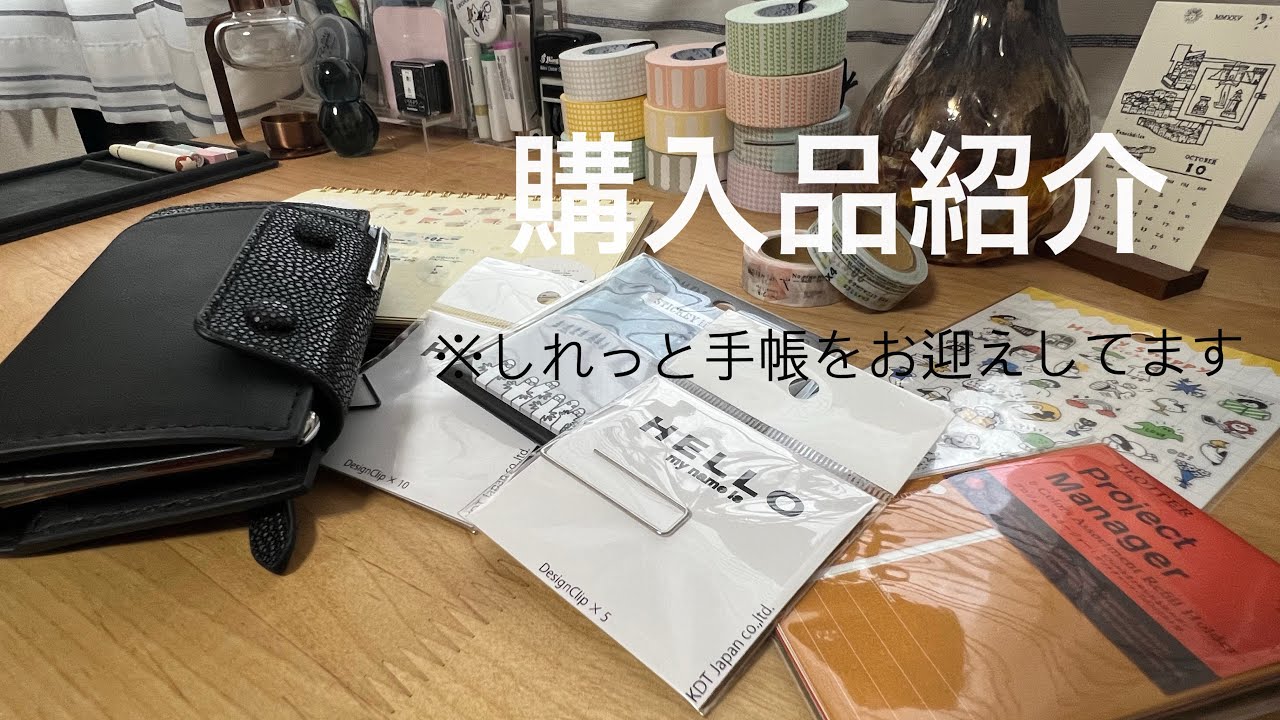 【開封動画】購入品紹介⭐︎しれっと増えてるお手帳さん