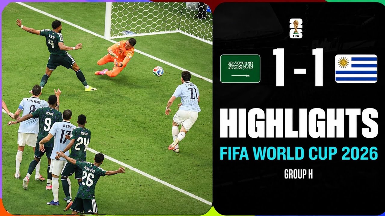 Highlights | Saudi Arabia 1-1 Uruguay | FIFA World Cup 2026 From The Stands. 