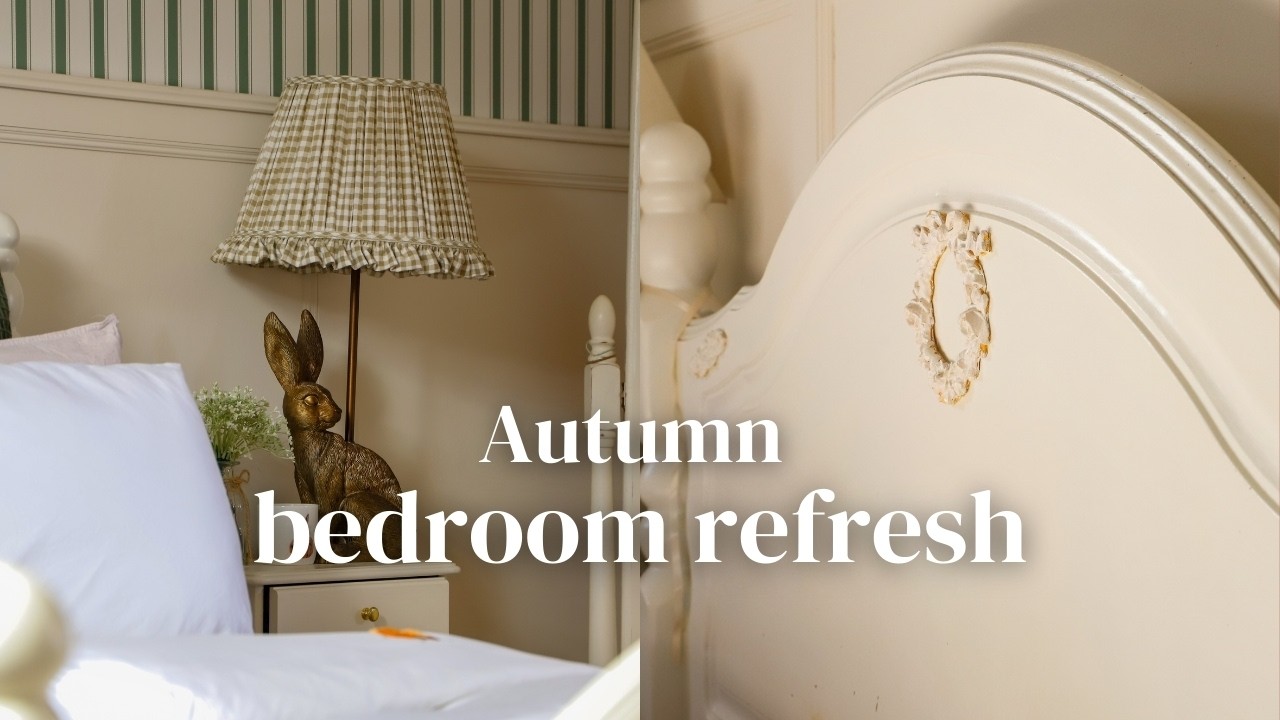 DIY Fall Bedroom Makeover | Thrifted Furniture Touch-Ups & Autumn Decor