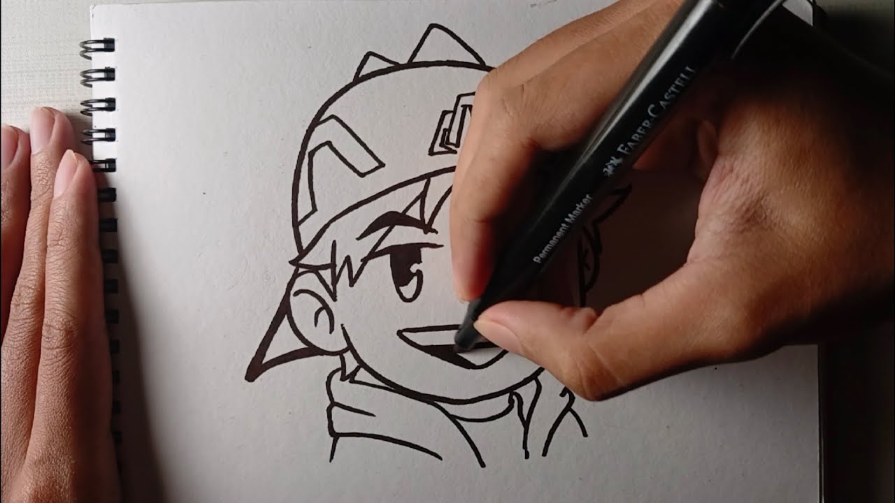 Lukis Boboiboy yang mudah dengan pen marker sahaja 