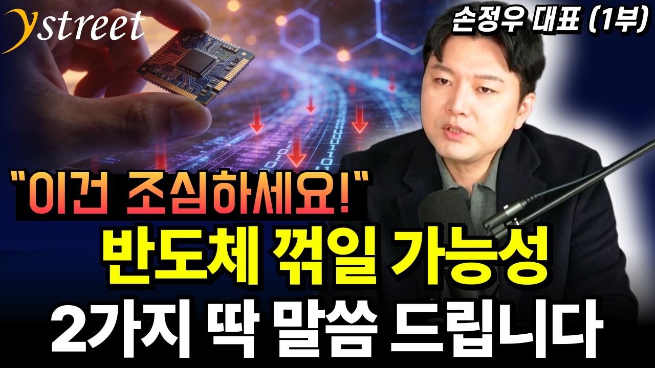 반도체 꺾일 가능성 2가지 딱 말씀 드립니다. / 손정우 대표 (1부)