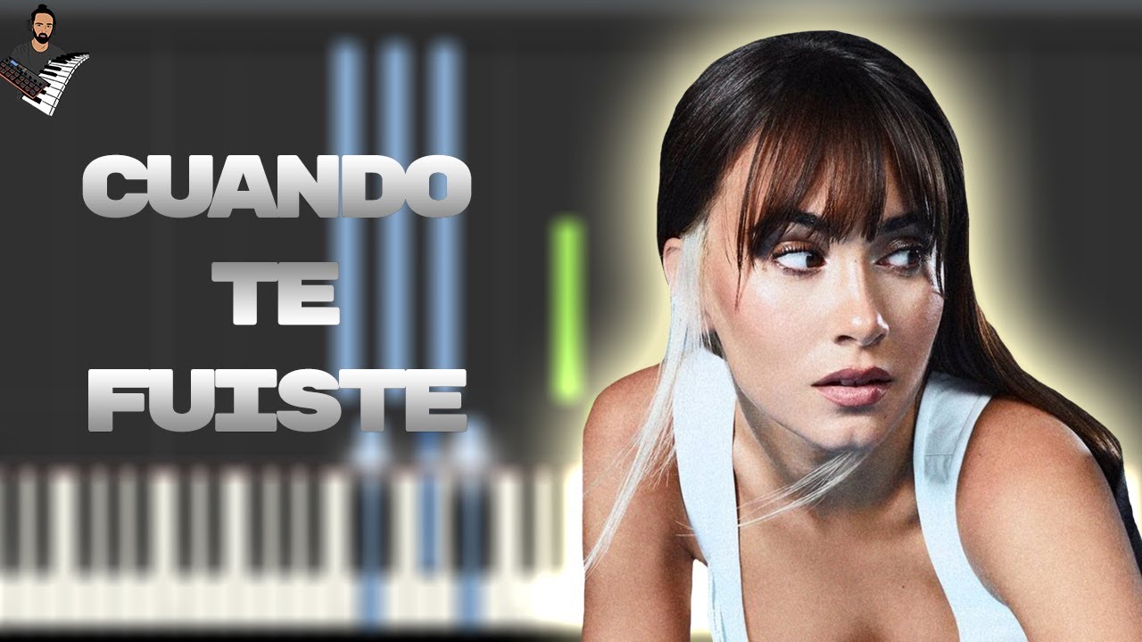Aitana - Cuando te fuiste | Instrumental Piano Tutorial / Partitura / Karaoke / MIDI