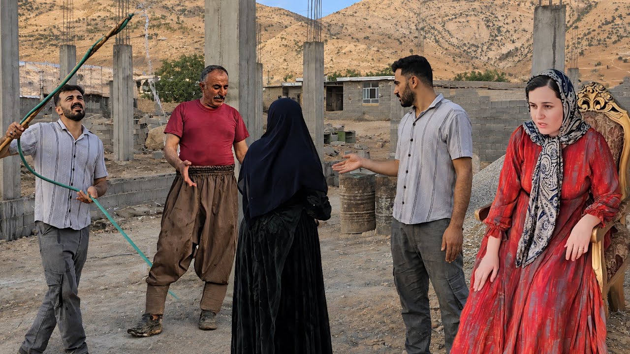 The village family's arguments and Hassan's concern for Maryam's leg pain