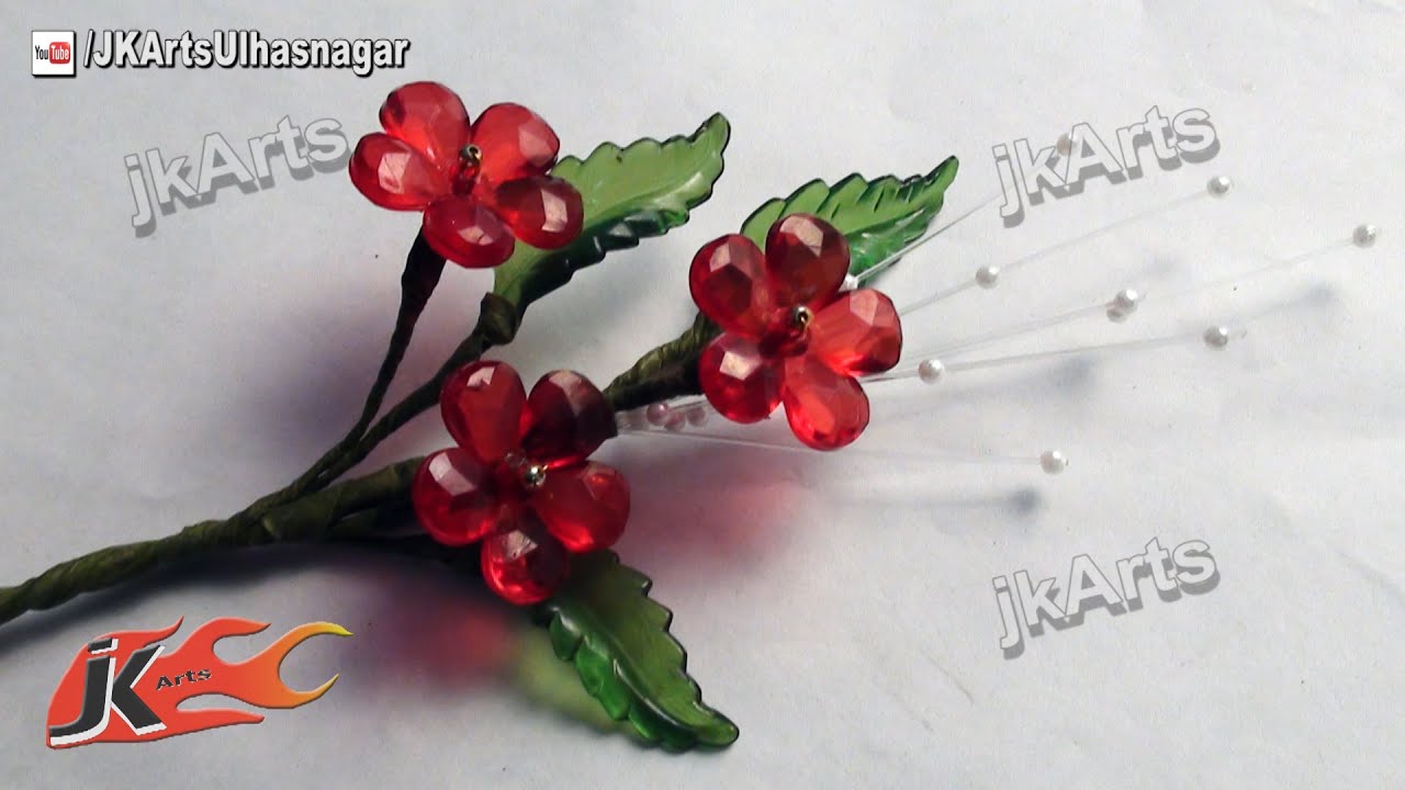 HOW TO: DIY Crystal / Kundan Flower Bunch JK Arts 434