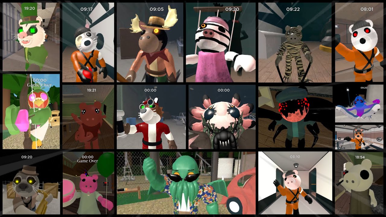 PIGGY BOOK 2 BUT IT'S 100 PLAYERS ALL JUMPSCARES! (UPDATED JUNE 28 2023)