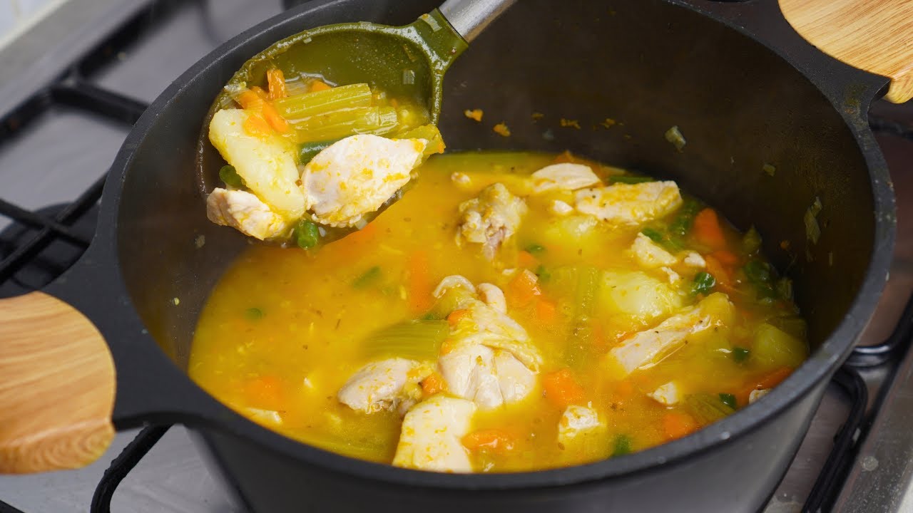 Cómo hacer una Deliciosa SOPA de POLLO con VERDURAS