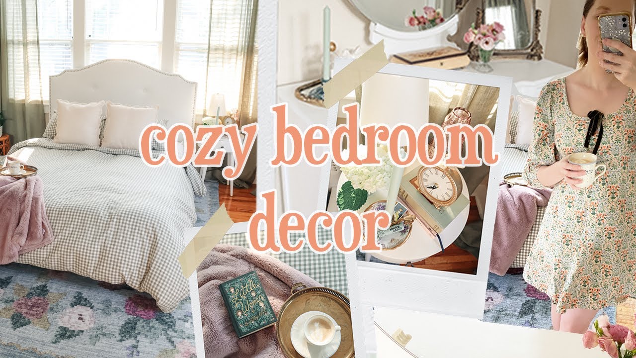 COZY COTTAGE BEDROOM DECOR 🕯️📖🌿🌸 Vintage Inspired & Renter Friendly! Apartment Diaries Ep. 4