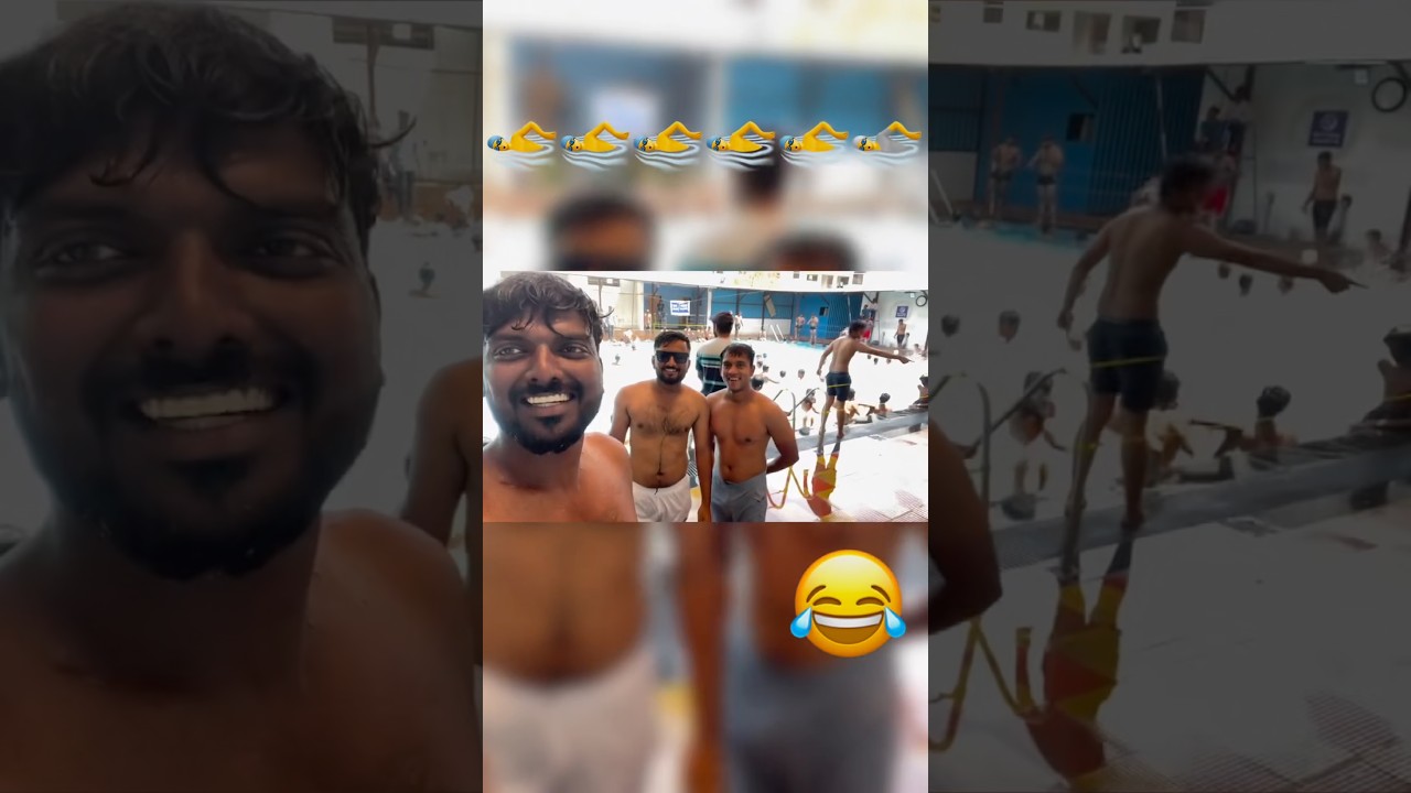 Today Swimming pool | #trending #funny #swimming #swimmingpool #comedy #comedyshorts