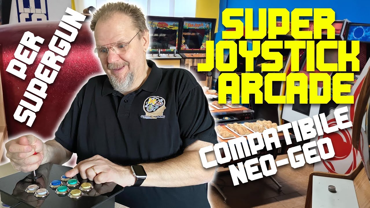 SH154 - Super JOYSTICK Arcade, compatibile Neo-Geo e SUPERGUN