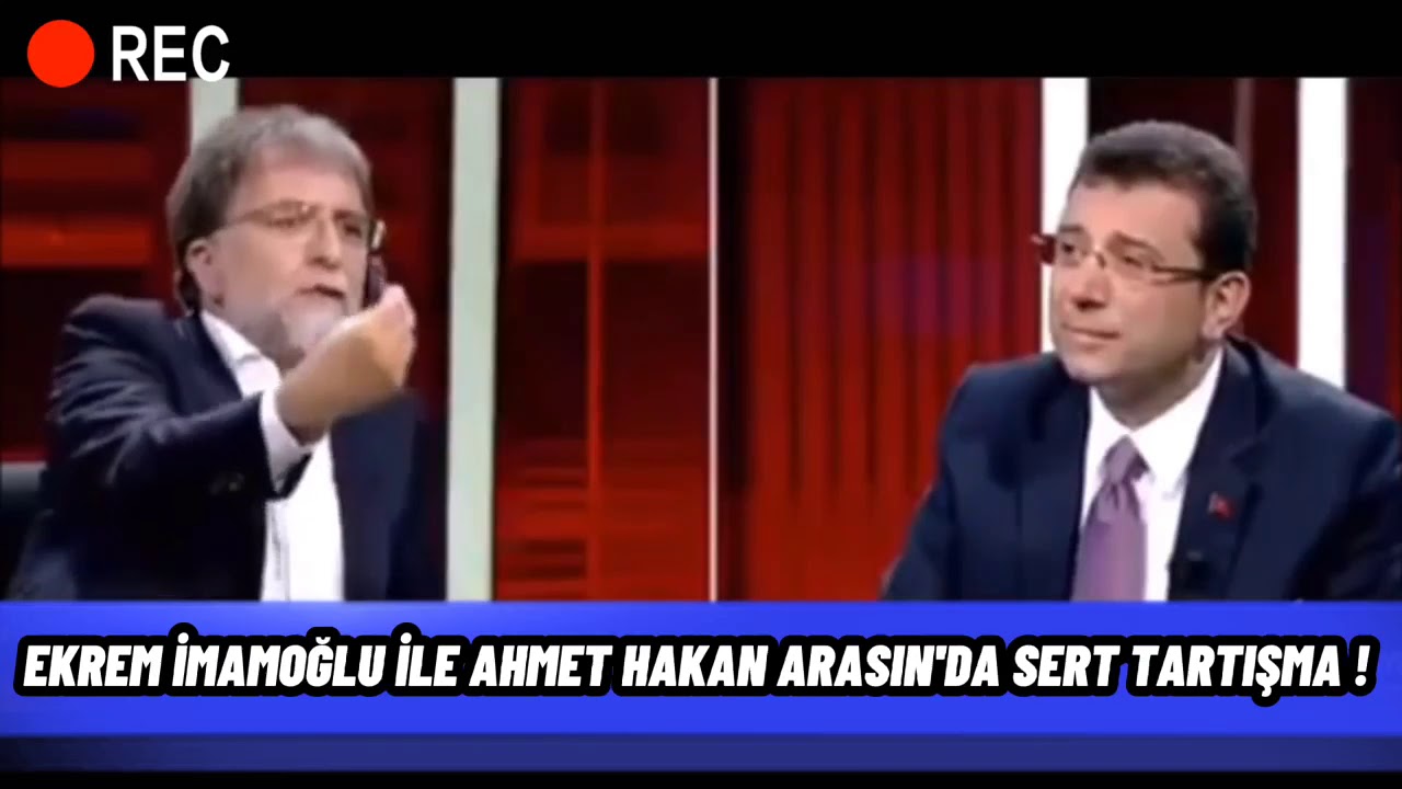 Ekrem İmamoğlu ile Ahmet Hakan Arasında sert tartışma !