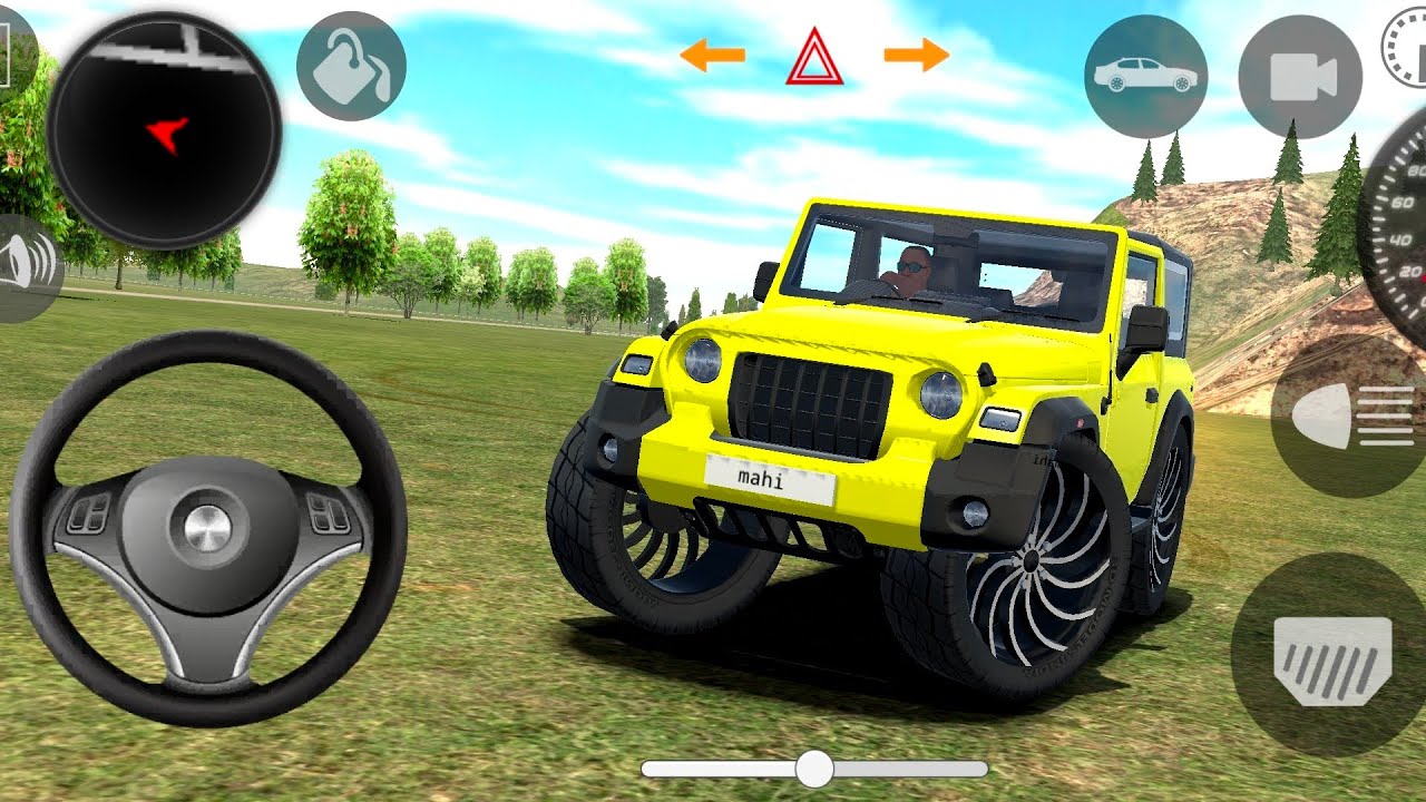 Modified Mahindra Thar😈Games:/ndian Green Thar (Gadi Wala Games) Car Game Android Game - #2025