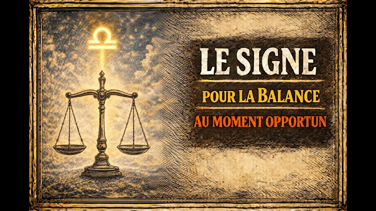 LE SIGNE que la BALANCE RECEVRA au MOMENT OPPORTUN | Message du Destin