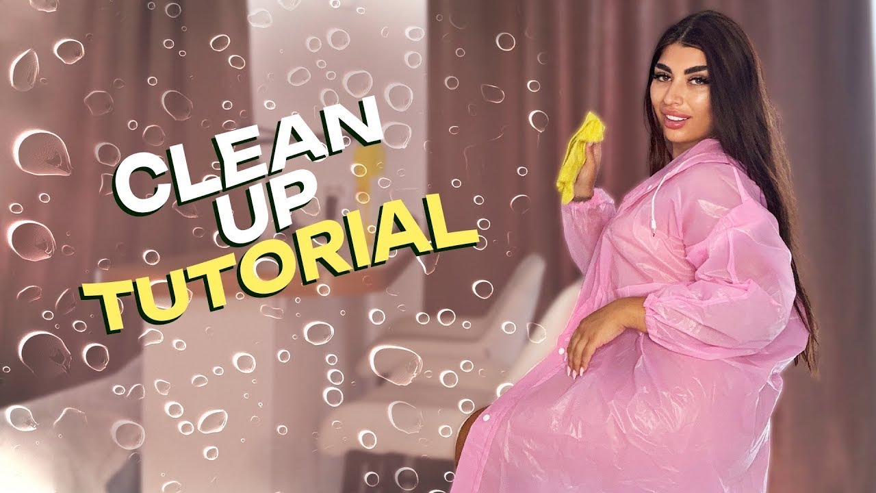 4K Fresh Pink Raincoat Try On Cleaning Haul