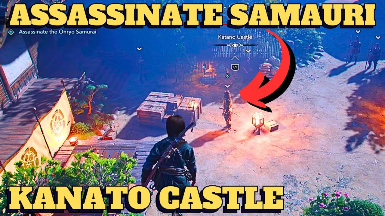 Assassins Creed Shadows: Assassinate the Onryo Samurai & EASILY escape Katano Castle  Onryo Samurai