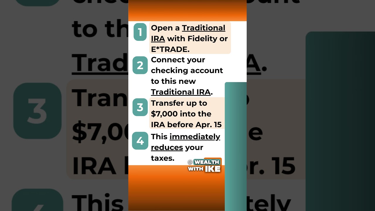 Smart Tax Move: Use IRA to Save $1K      #wealthwithike