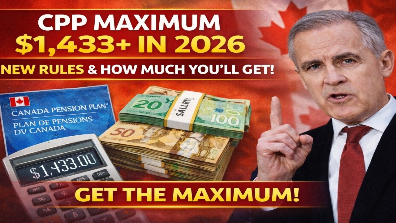 CPP Maximum $1,433+ in 2026 &ndash; New Rules & How Much You'll Get!