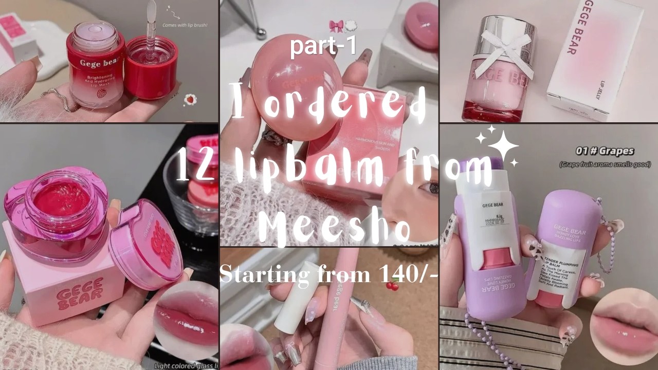 I ordered 12 lipbalm from Meesho so you don't have to | some of them horrible 😱| Random Meesho finds