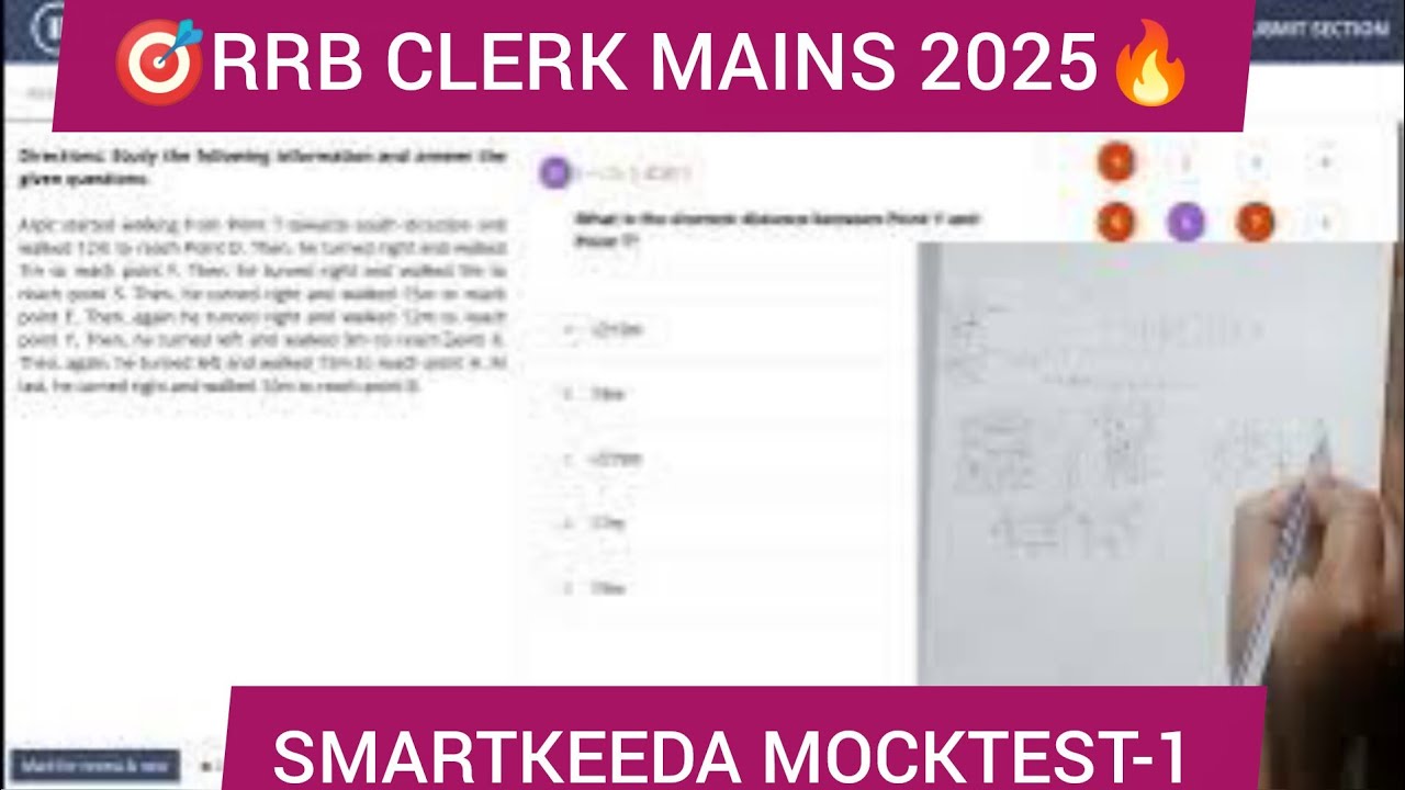 Rrb Clerk Mains Smartkeeda mocktest-1🎯🔥 #banking #rrbclerk #rrbclerkmains #yt 