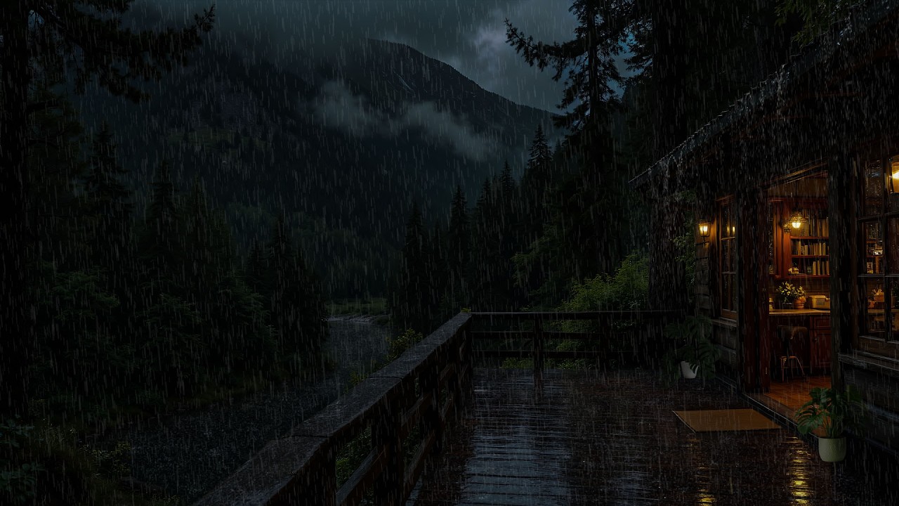 Засыпайте Крепко За 5 Минут С Rainy Night • Ночная Фортепианная Музыка В Дождливой Хижине