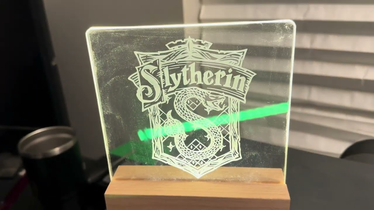 Xtool S1 20w clear acrylic engraving testing