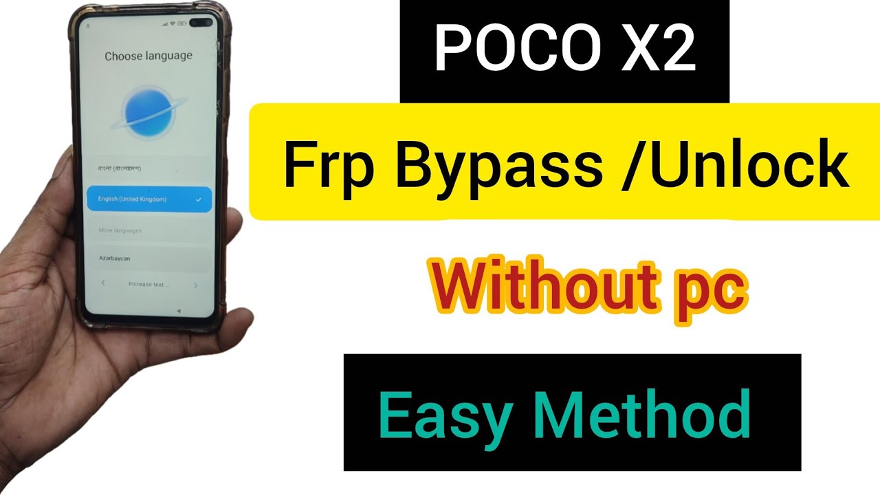 POCO X2 Frp Bypass ! Google Account Lock Bypass | New Trick Easy Simple Without computer 💯💯 Real ☝️