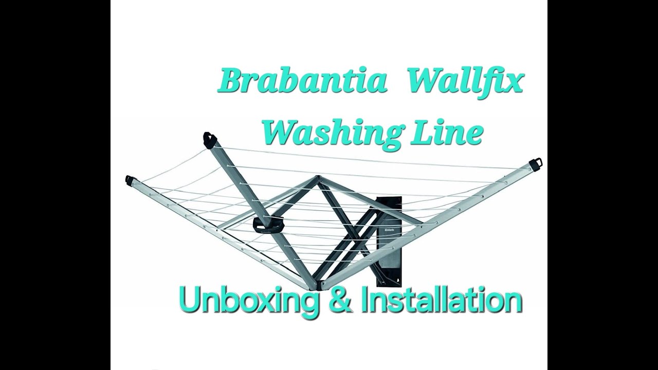 Выдвижная сушилка для белья Brabantia WallFix, распаковка и установка