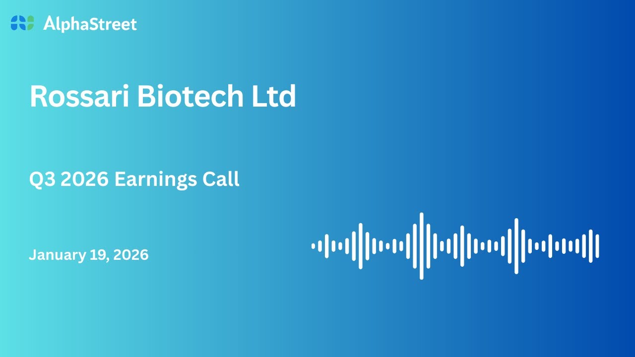 Rossari Biotech Ltd Q3 FY2025-26 Earnings Conference Call