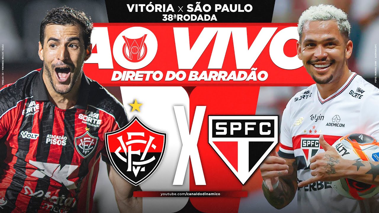 AO VIVO - VIT&Oacute;RIA x S&Atilde;O PAULO (DIRETO DO BARRAD&Atilde;O)