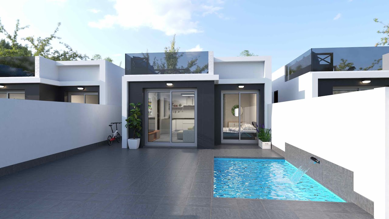 Ebenerdiges Haus mit Pool in Strandnähe in San Javier