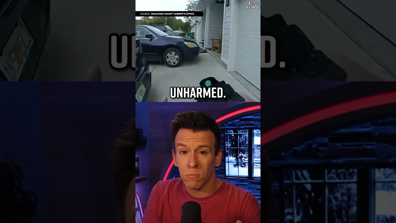 Dumb Cop Fires on Unarmed Man After an Acorn Scares Him #Shorts