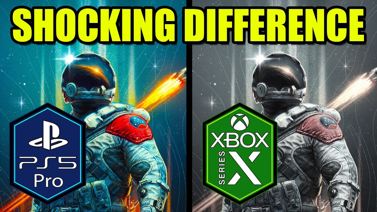 Por&oacute;wnanie Starfield PS5 Pro i Xbox Series X