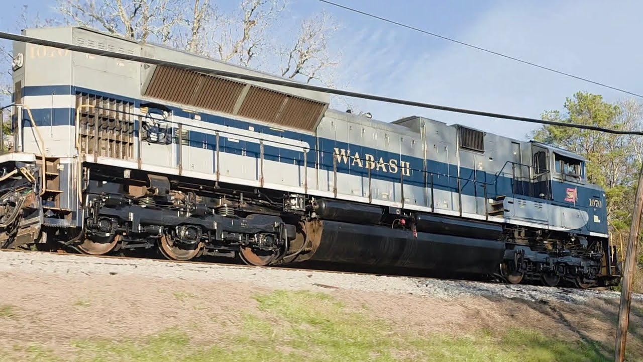 Norfolk Southern Wabash Heritage Unit and CSX Office Car Special through East Alabama