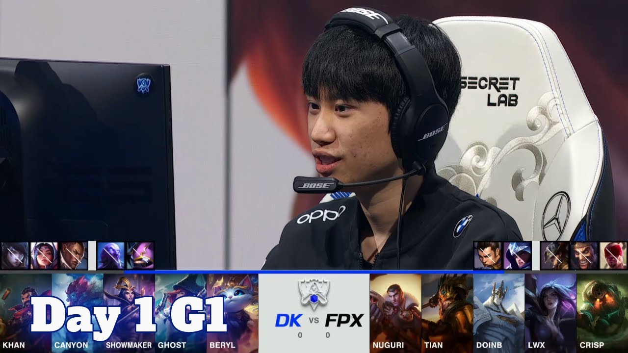 DK vs FPX | Day 1 Group A S11 LoL Worlds 2021 | DAMWON Kia vs FunPlus Phoenix - Groups full game