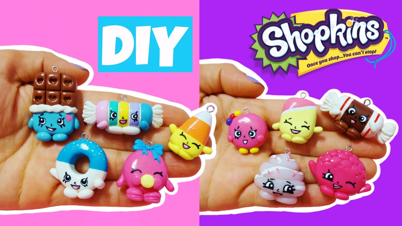 DIY Shopkins! How to Make Shopkins Candy Clay Charms