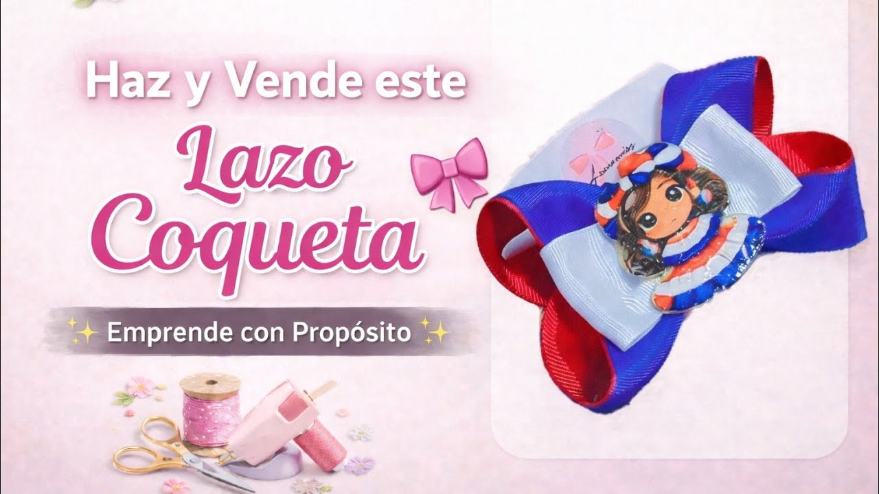 Cómo hacer un lazo de niña boutique 🎀 Emprende Desde Casa