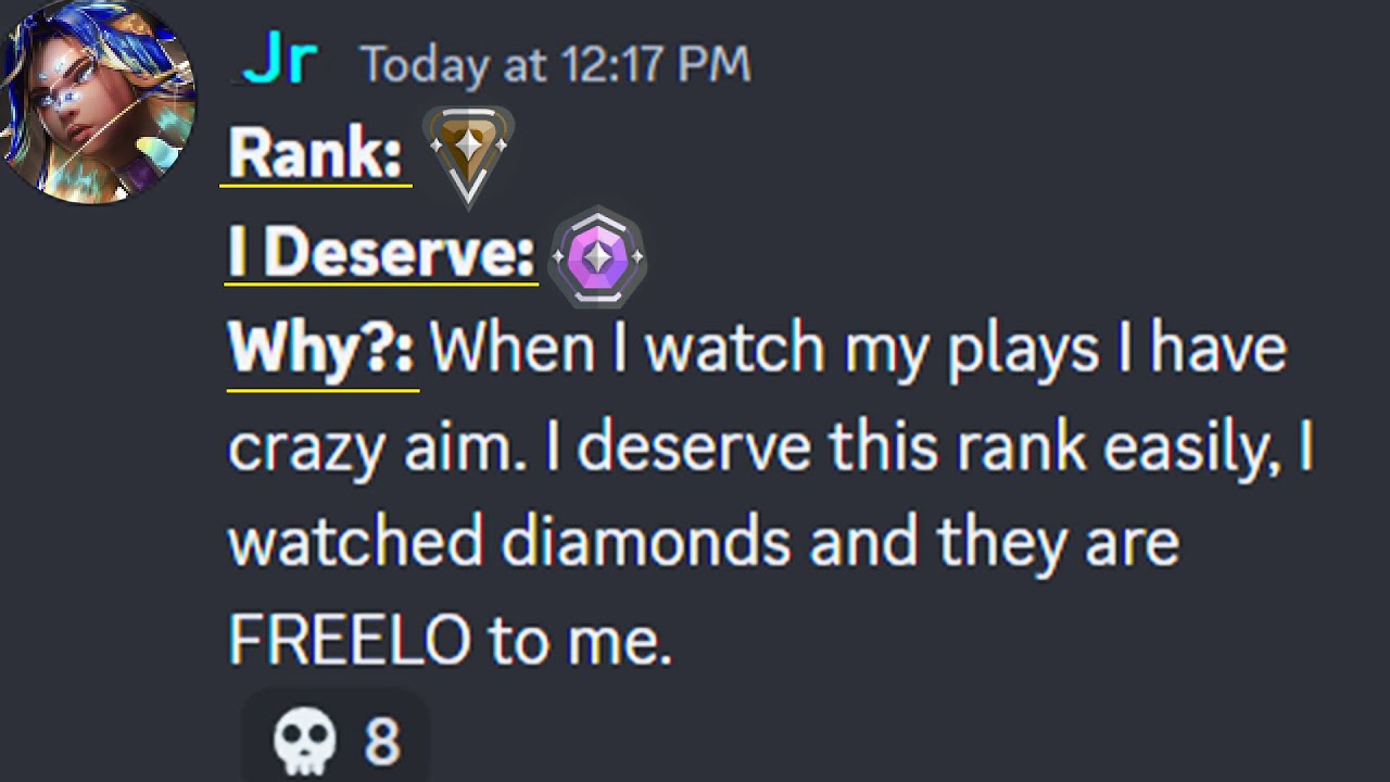 Delusional Bronze Convinces me he Can beat Diamonds