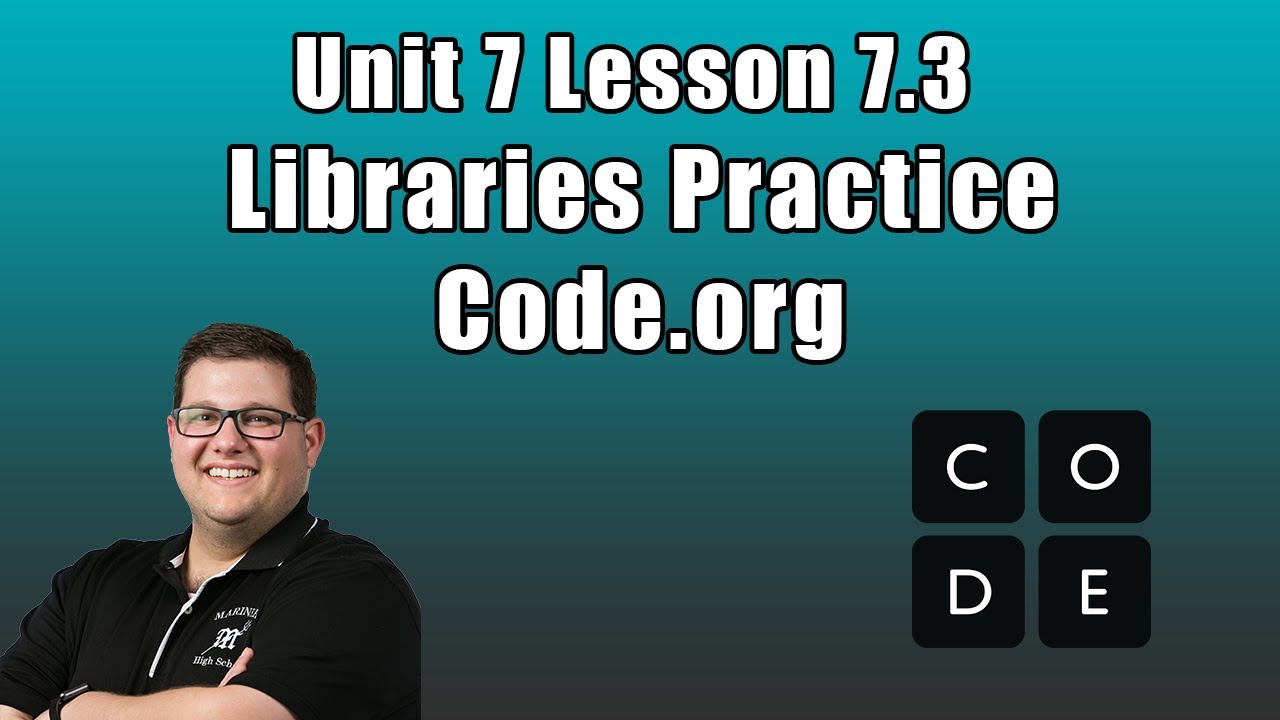 Code.org Unit 7 Lesson 7.3 - Libraries Practice
