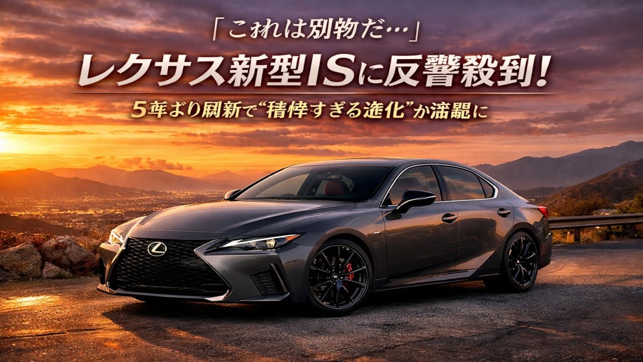 🚗🔥✨「これは別物だ…」レクサス新型ISに反響殺到！5年ぶり刷新で“精悍すぎる進化”が話題に