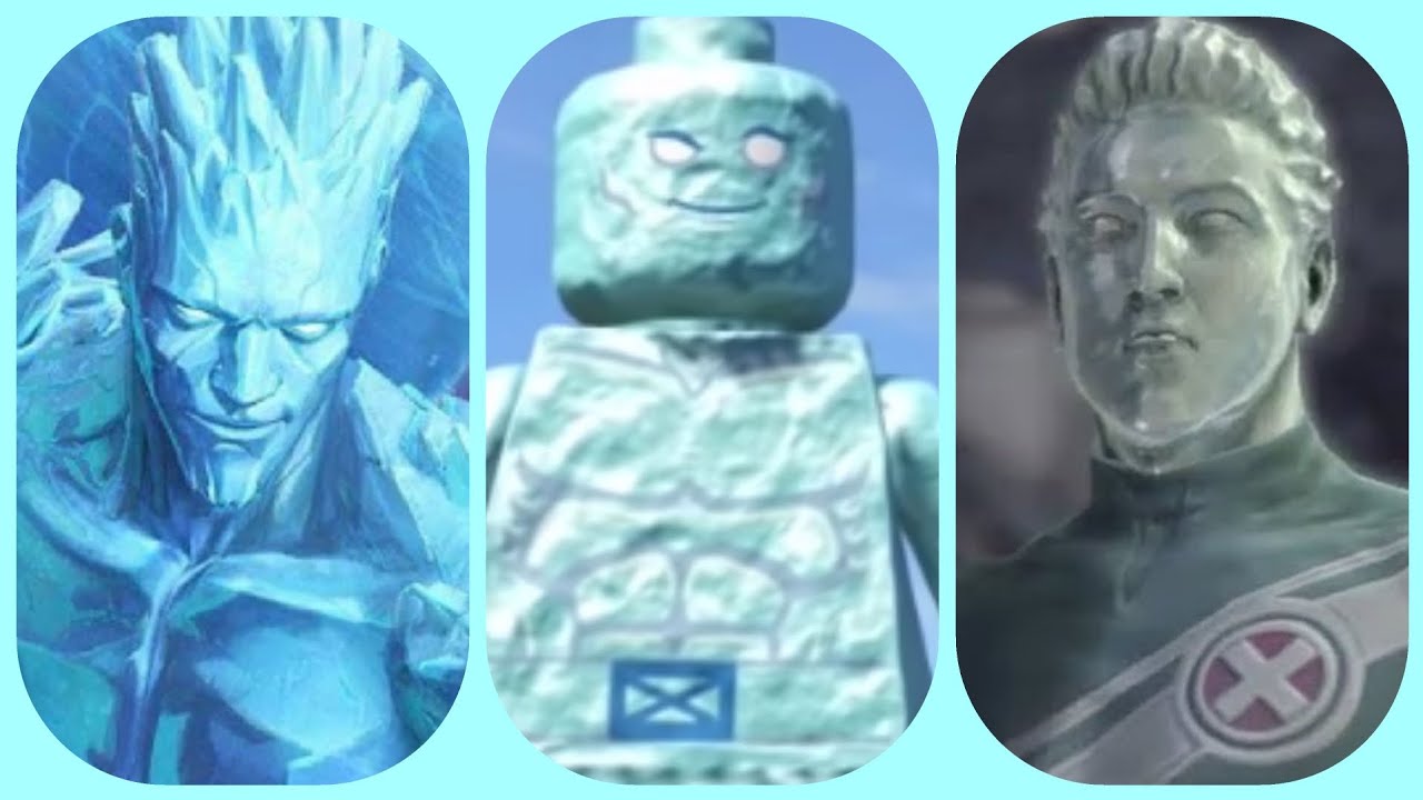 Evolution of "Iceman" in Video Games (Marvel Comics) (X-Men)