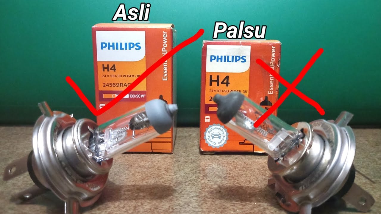 Bohlam Fhilips Asli dan Palsu