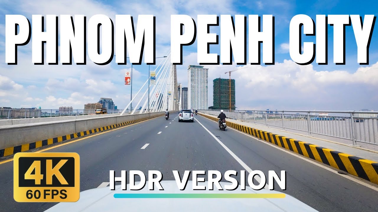 Relaxing City Drive Across Phnom Penh Landmarks | From Koh Norea to Tonle Chaktumuk