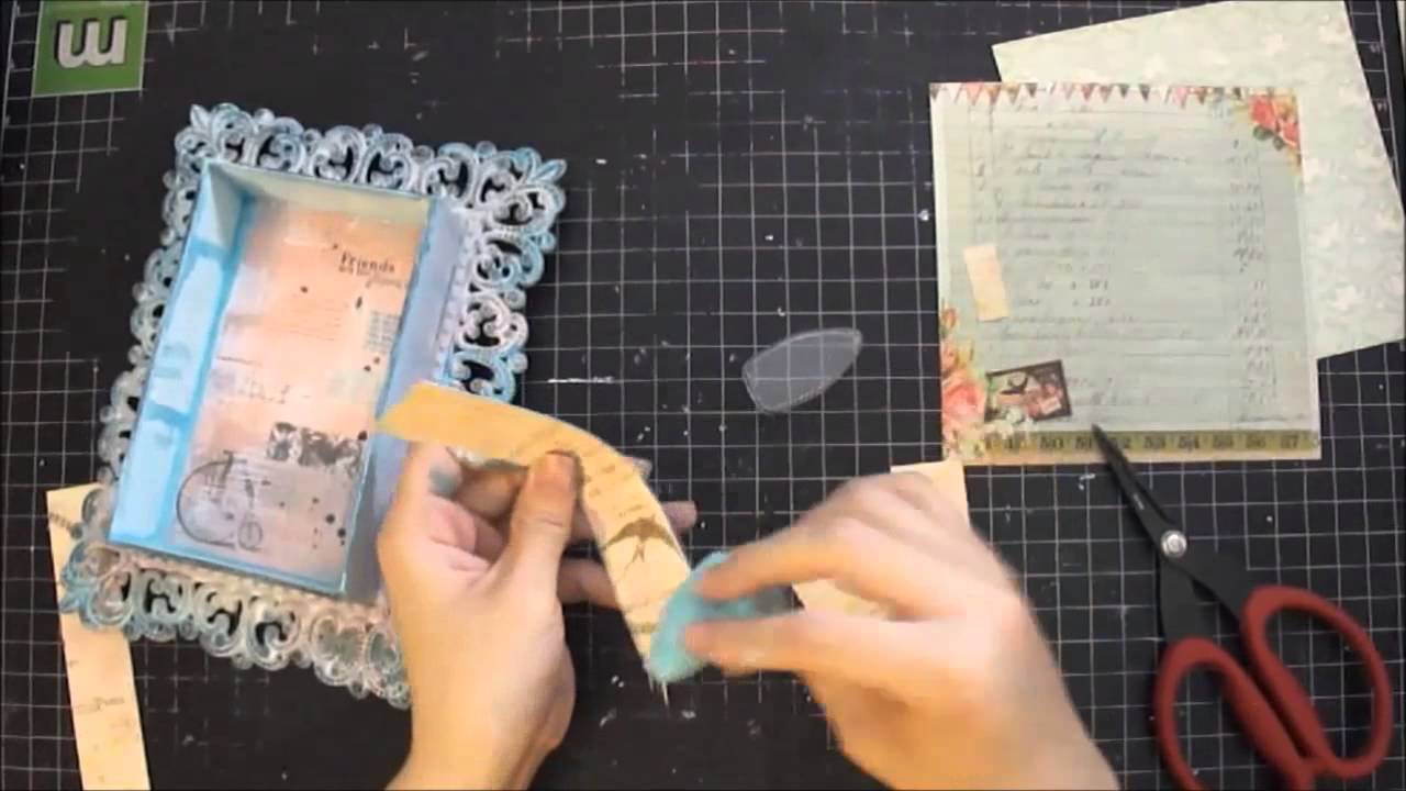 Mixed Media Shabby Chic Frame - Start To Finish