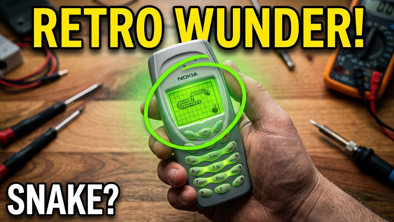 RETRO-WUNDER 😳🐍 Das Nokia 3410 aus Teilen wieder zusammengesetzt… und Snake spielt immer noch!”
