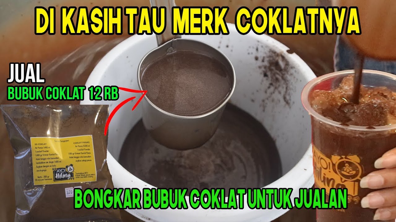 PENJUAL CERDAS MODAL 12 RB SUDAH BISA JUALAN ES COKLAT II GRATIS RESEPNYA JUGA, LAKU 100 PORSI/HARI